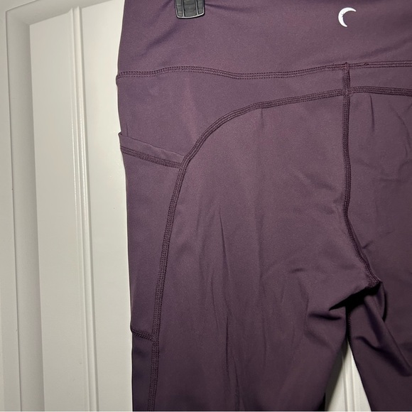Zyia Active Burgundy Fig Hugh Waisted Capris Size 16-18 - Picture 6 of 10